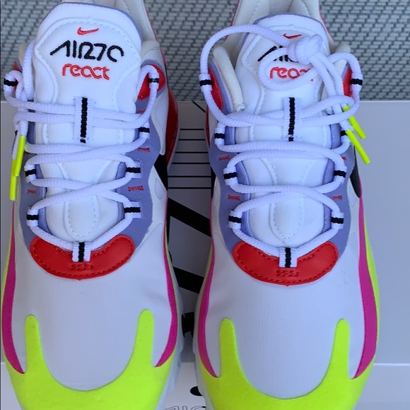 NIKE W AIR MAX 270 REACT white/light thistle-black - Picture 9 of 16